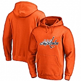 Men's Customized Washington Capitals Orange All Stitched Pullover Hoodie,baseball caps,new era cap wholesale,wholesale hats